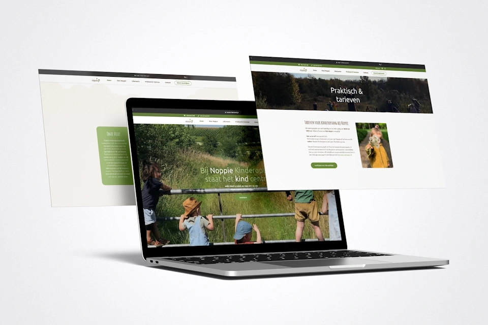 Noppie Website Mockup